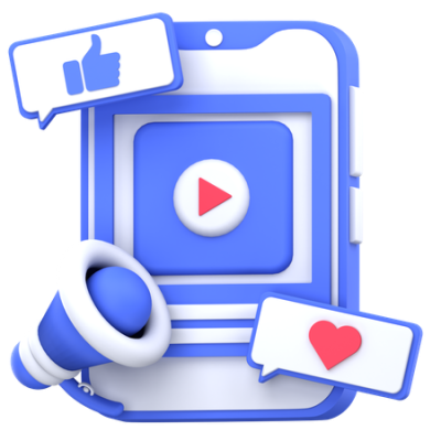 content marketing 3d icon download in png blend fbx gltf file formats social media online strategy creation digital pack network communication icons 10200150